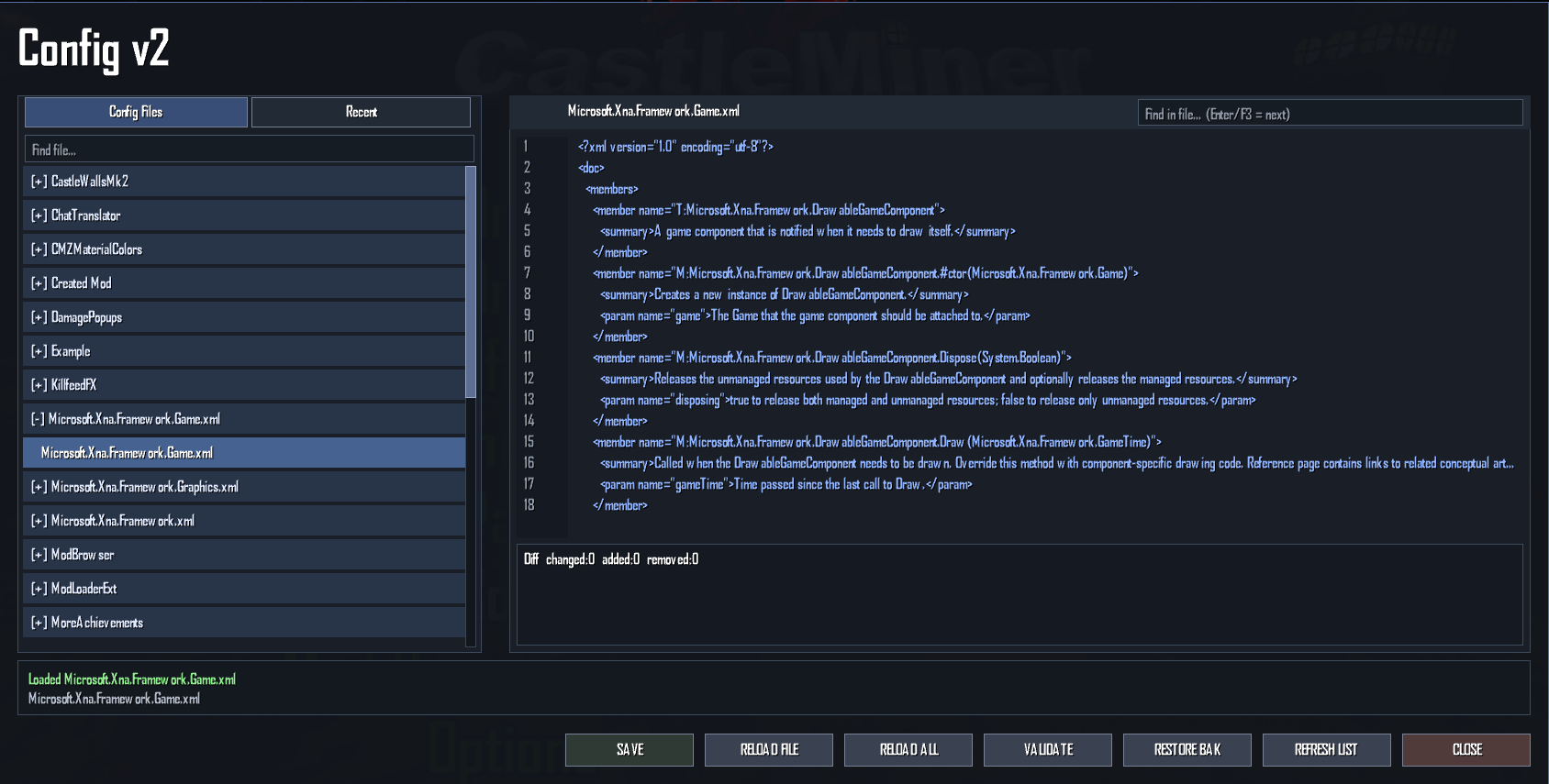 ModConfig preview